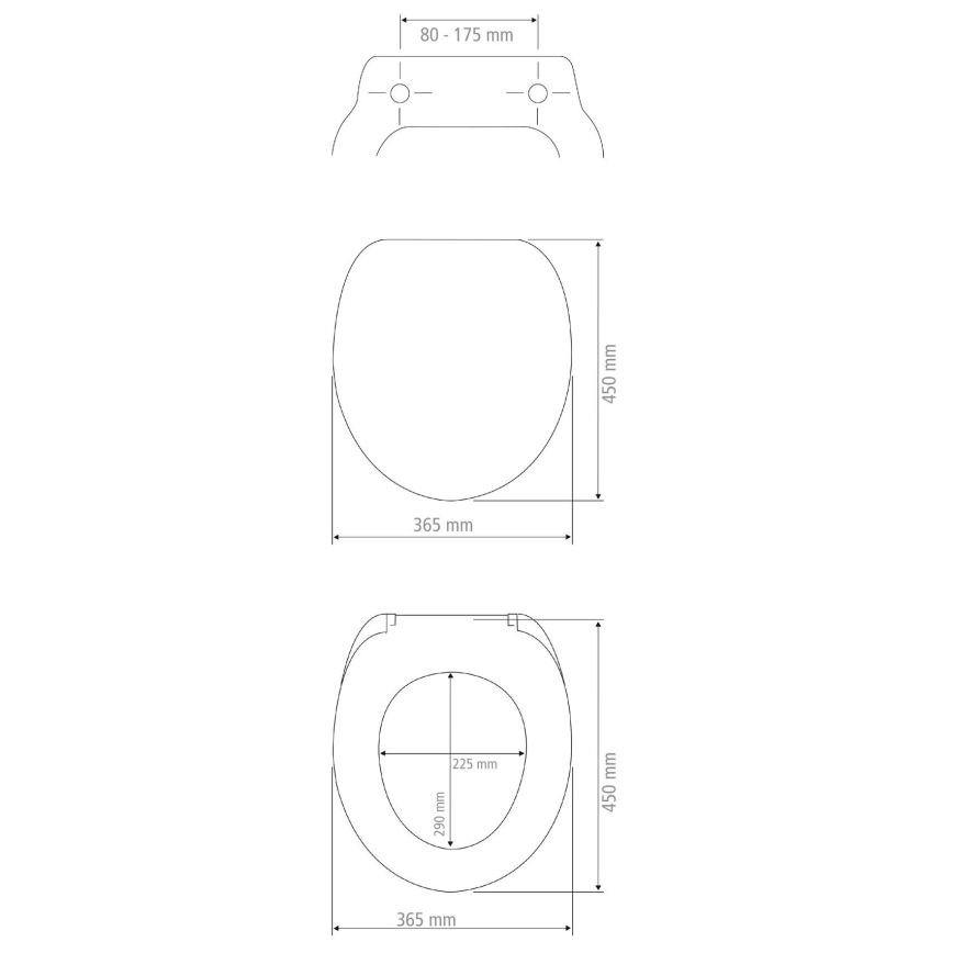 WENKO 23533100-WC assento de sanita 300/350 kg 36,5x45 cm multicolorido/prateado