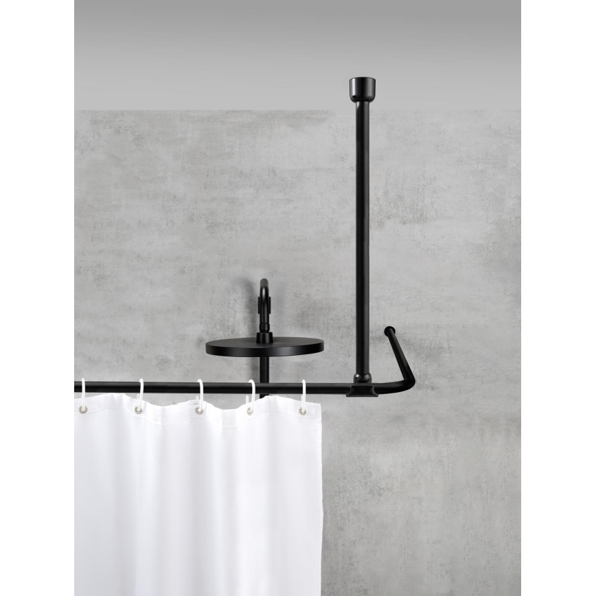 WENKO 23566100 - Suporte de tecto UNIVERSAL 57 cm preto