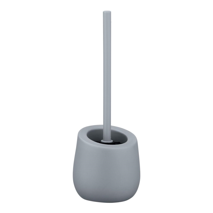 WENKO 23650100 - Escova de WC BADI 13,5x38 cm cinzenta