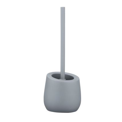 WENKO 23650100 - Escova de WC BADI 13,5x38 cm cinzenta