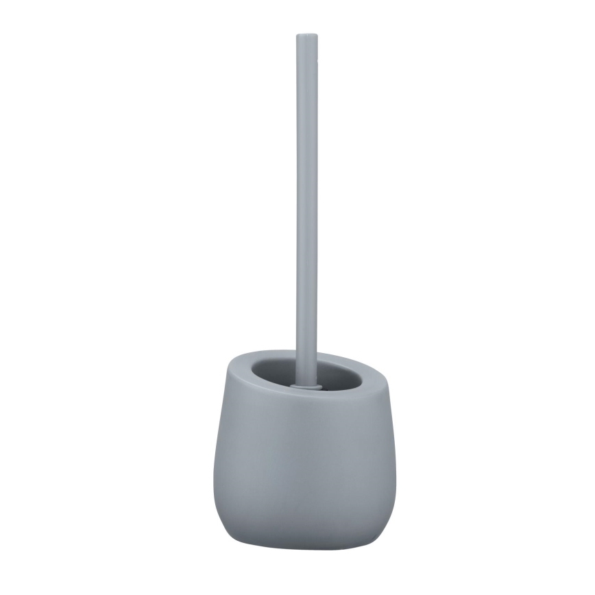 WENKO 23650100 - Escova de WC BADI 13,5x38 cm cinzenta