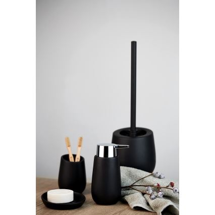 WENKO 23653100 - Saboneteira BADI 11,5x3 cm preta