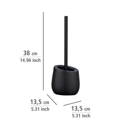 WENKO 23654800 - Escova sanitária BADI 13,5x38 cm preta