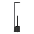 WENKO 23804100 - Escova de WC AVOLA 13x70 cm aço inoxidável/preta