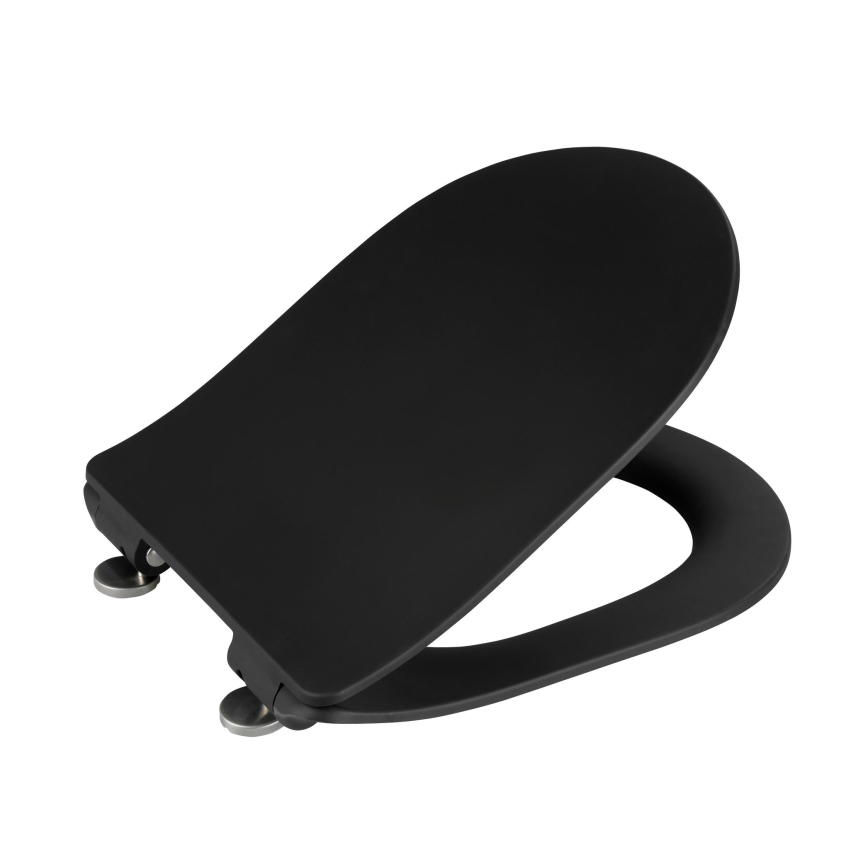 WENKO 23827100-WC assento de sanita SEDILO 45,2x36,2 cm preto/prateado