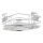 WENKO 23856800-Prateleira TURBO-LOC QUADRO ED. 27,5x19,3 cm aço inoxidável/cromado brilhante