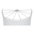 WENKO 23863100 - Suporte de duche 96x72 cm aço inoxidável/branco