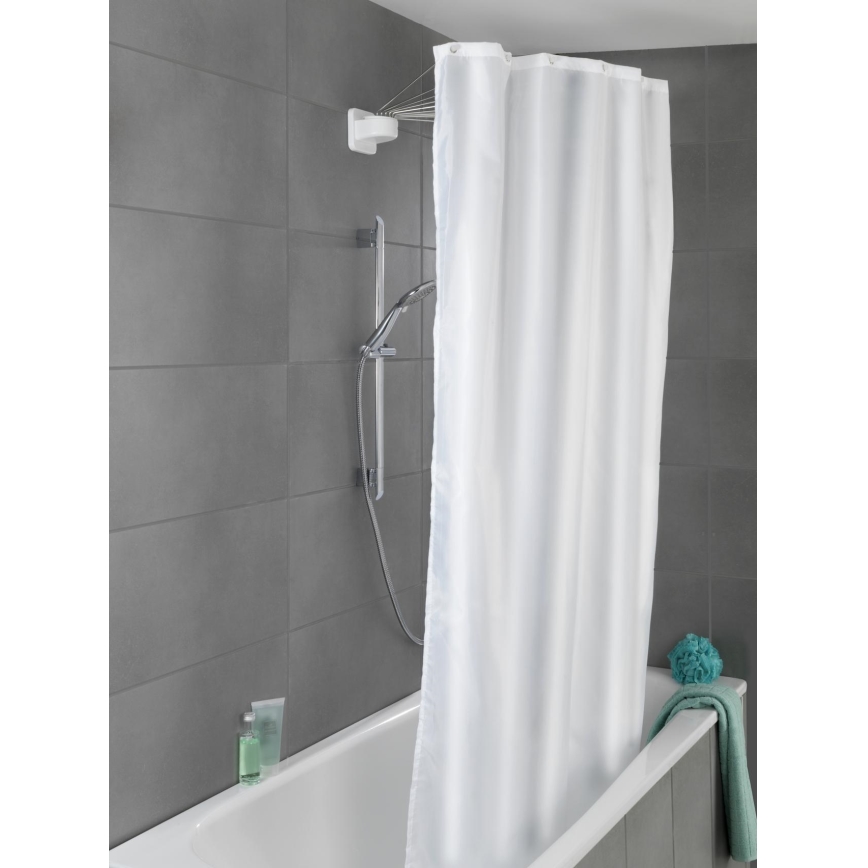 WENKO 23863100 - Suporte de duche 96x72 cm aço inoxidável/branco