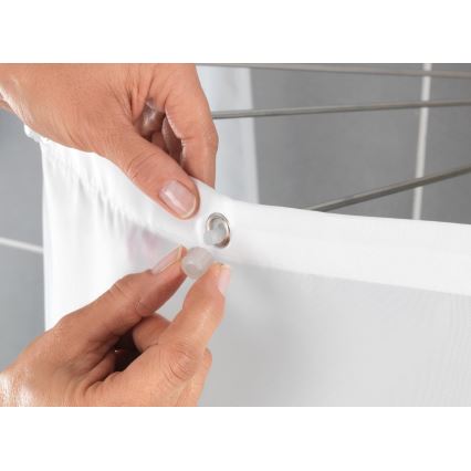 WENKO 23863100 - Suporte de duche 96x72 cm aço inoxidável/branco