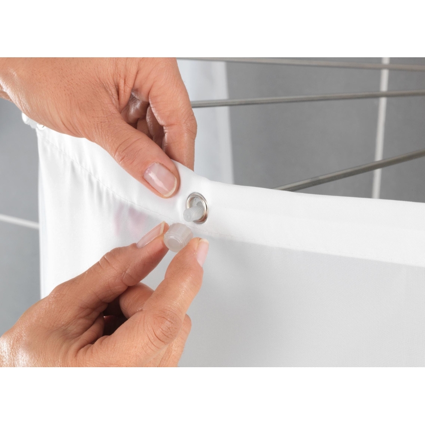 WENKO 23863100 - Suporte de duche 96x72 cm aço inoxidável/branco