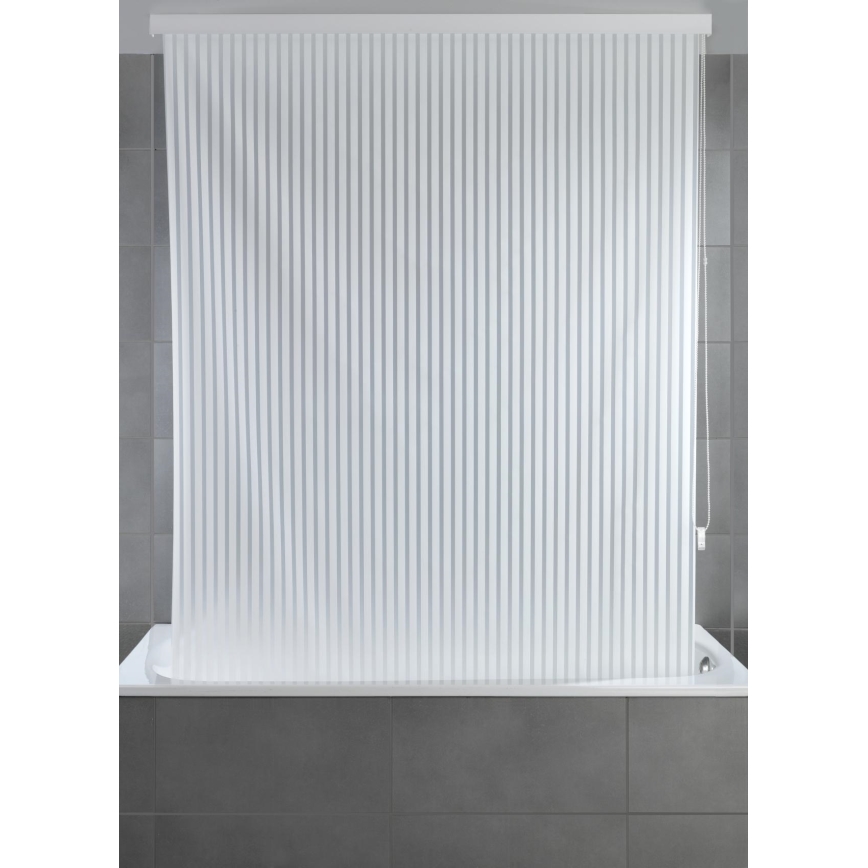 WENKO 23864100 - Cortina de duche em rolo 132x240 cm branca