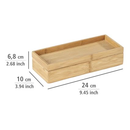 WENKO 23917100 - Caixa TERRA 24x10 cm castanha