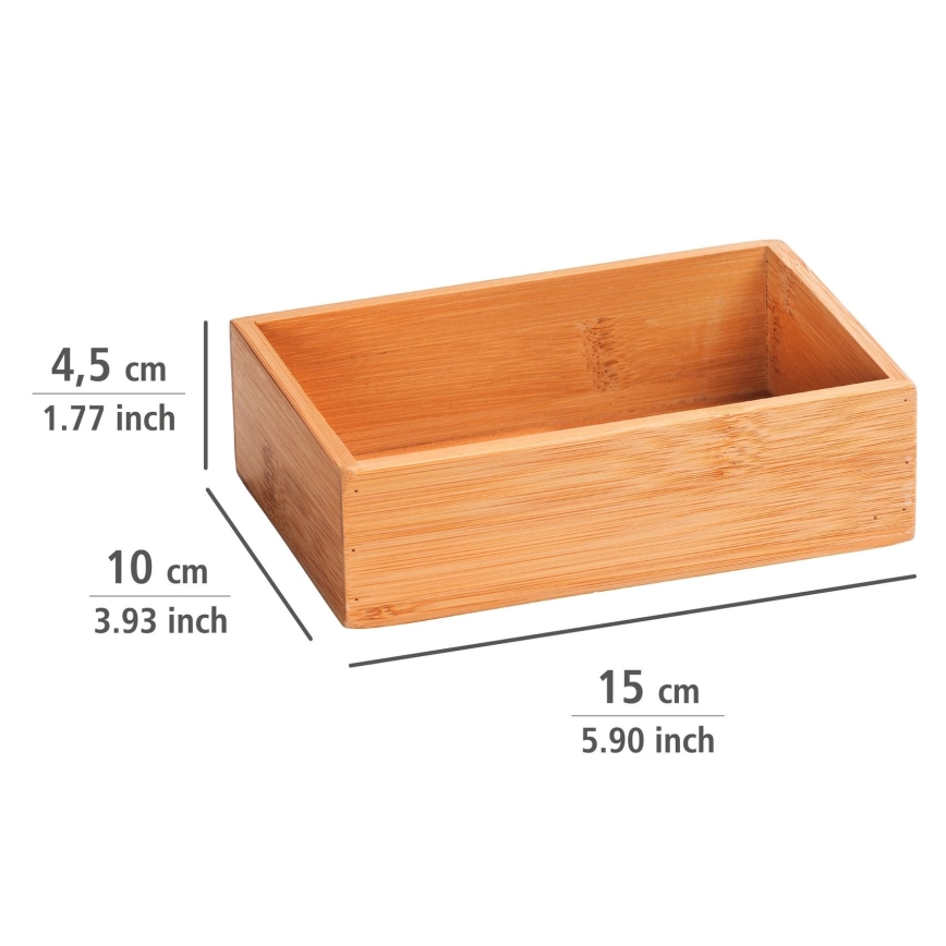 WENKO 23918100 - Bandeja TERRA 15x10 cm castanha