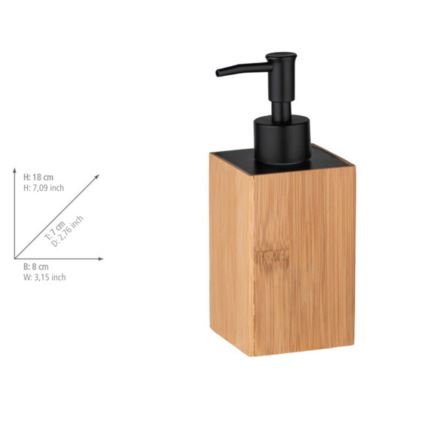 WENKO 23984100 - Dispensador de sabão PADUA 210 ml castanho/preto