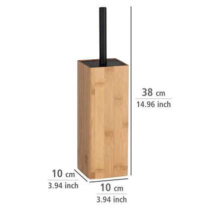 WENKO 23985100 - Escova de WC PADUA 10x38 cm castanha/preta