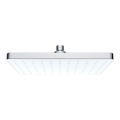 WENKO 24001100 - Cabeça de duche com limpeza automática 25 x 17 cm, cromado brilhante/branco