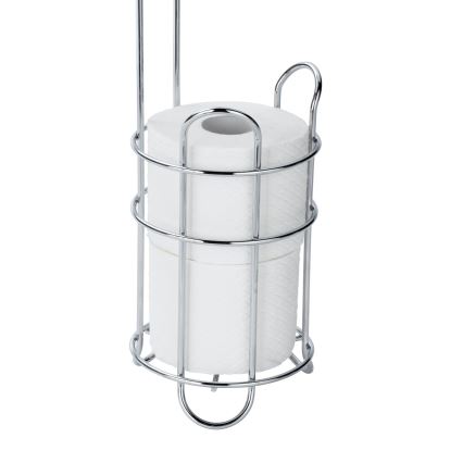 WENKO 24074800 - Suporte para papel higiénico 16x59 cm cromado brilhante