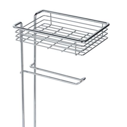 WENKO 24074800 - Suporte para papel higiénico 16x59 cm cromado brilhante