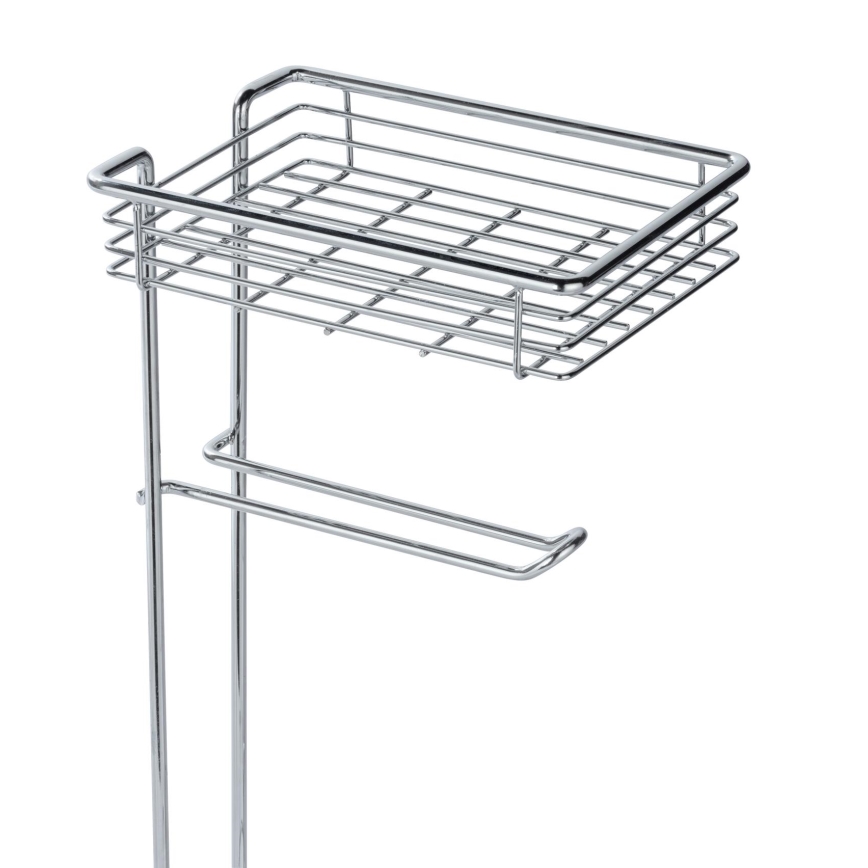 WENKO 24074800 - Suporte para papel higiénico 16x59 cm cromado brilhante