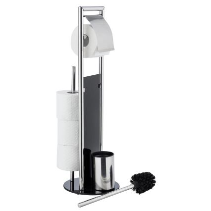 WENKO 24075800 - Conjunto WC RAVINA 20x707 cm aço inoxidável/prateado/preto