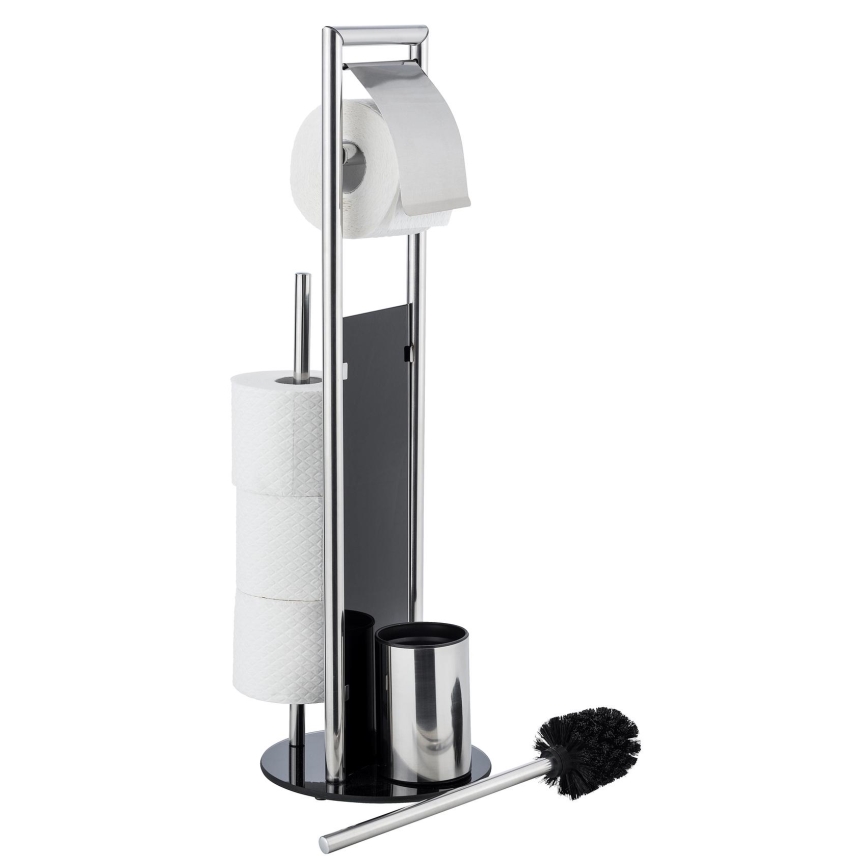 WENKO 24075800 - Conjunto WC RAVINA 20x707 cm aço inoxidável/prateado/preto