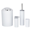 WENKO 24077800 - Conjunto CALVO 6,5x13 cm branco/cromado brilhante