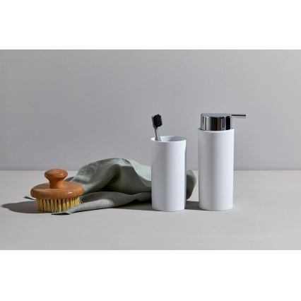 WENKO 24077800 - Conjunto CALVO 6,5x13 cm branco/cromado brilhante