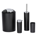 WENKO 24078800 - Conjunto CALVO 6,5 x 13 cm preto/cromado brilhante