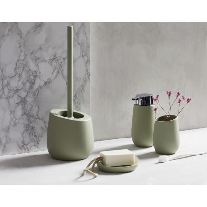 WENKO 24120100 - Escova de WC BADI 13,5x38 cm verde