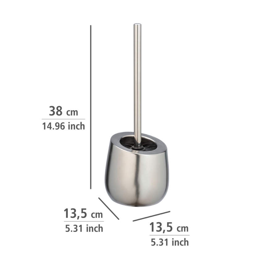 WENKO 24140100 - Escova sanitária BADI 13,5x38 cm prateada