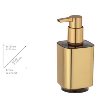WENKO 24161100 - Dispensador de sabão AURON 300 ml dourado