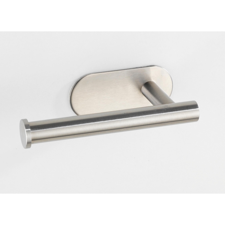 WENKO 24166100 - Suporte para papel higiénico TURBO-LOC OREA MATT 16x7 cm aço inoxidável/prateado