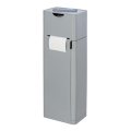 WENKO 24213100 - Escova de WC IMON 20x58,5 cm cinzenta