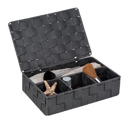 WENKO 24223100 - Cesto ADRIA 26x17 cm cinzento/antracite