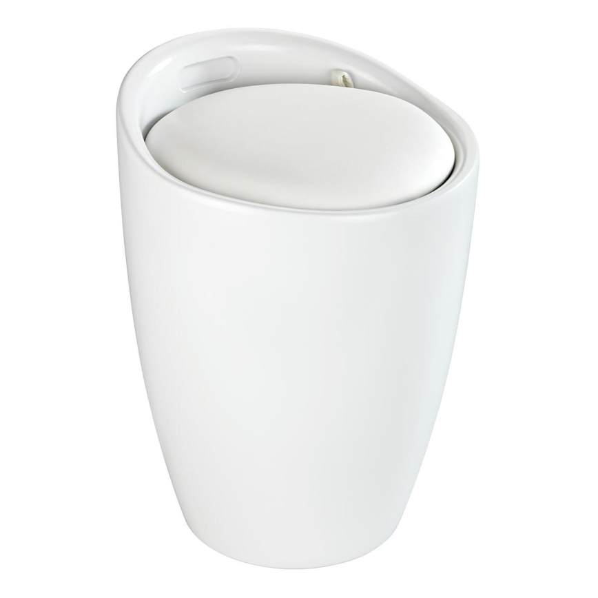 WENKO 24228100 - Banqueta CANDY 36x50,5 cm branca/preta