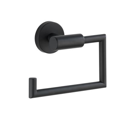 WENKO 24240100-Suporte de papel higiénico BOSIO BLACK 15x10,5 cm aço inoxidável/prateado
