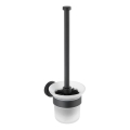 WENKO 24243100-WC escova sanitária BOSIO BLACK 10x35 cm aço inoxidável/prateado/acetinado