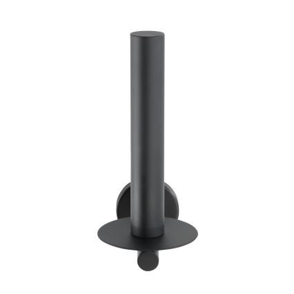 WENKO 24262100-Suporte para papel higiénico BOSIO BLACK 8x18 cm aço inoxidável/prateado