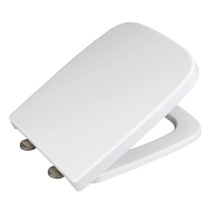 WENKO 24334100-Assento sanitário EXCLUSIVE 46,5x37 cm branco/prateado