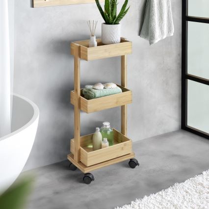 WENKO 24390100 - Estante TORTONA 18x71,5 cm castanho/preto