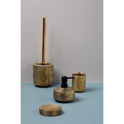 WENKO 24401100 - Dispensador de sabão RIVARA 400 ml dourado