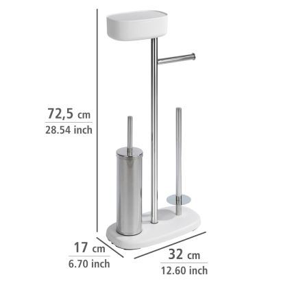 WENKO 24420100 - Conjunto para WC RIVAZZA 17x72,5 cm branco