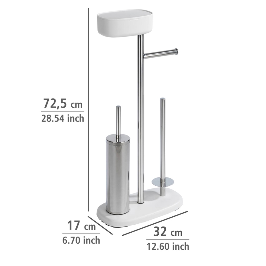 WENKO 24420100 - Conjunto para WC RIVAZZA 17x72,5 cm branco