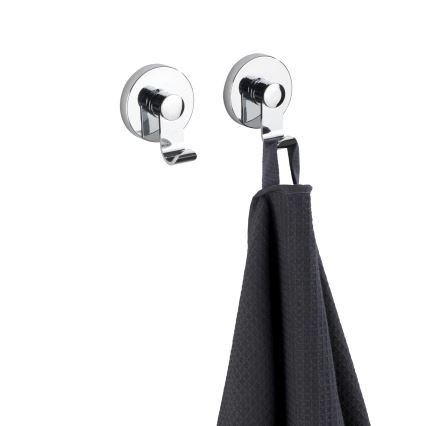 WENKO 24466100-Gancho VACUUM-LOC 6x7 cm cromado brilhante