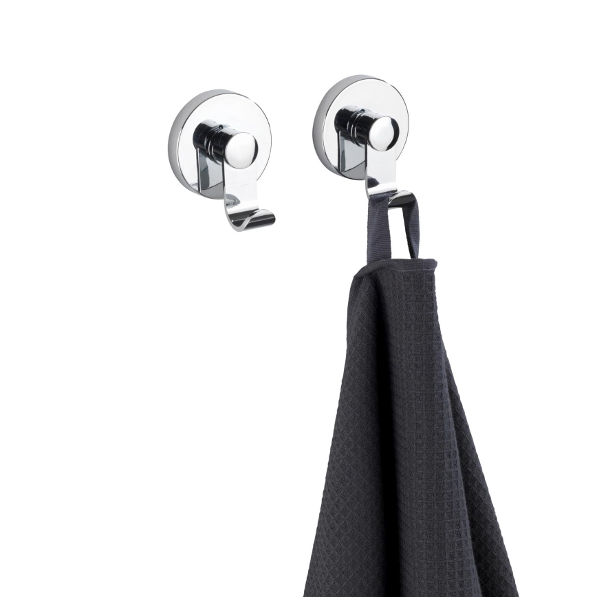 WENKO 24466100-Gancho VACUUM-LOC 6x7 cm cromado brilhante