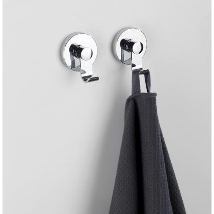 WENKO 24466100-Gancho VACUUM-LOC 6x7 cm cromado brilhante