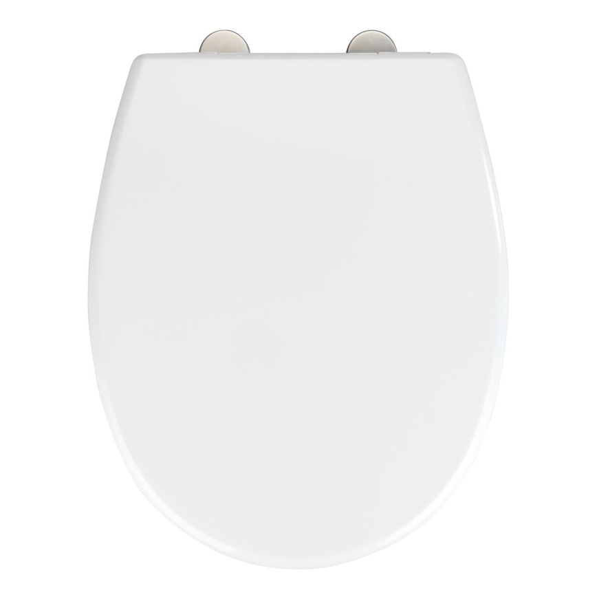 WENKO 24571100-WC Assento para WC VORNO NEO 46x37 cm branco/prateado