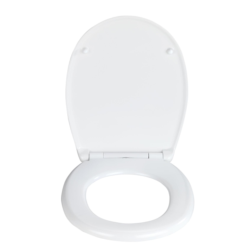 WENKO 24571100-WC Assento para WC VORNO NEO 46x37 cm branco/prateado