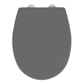 WENKO 24572100-WC Assento de sanita VORNO NEO 46x37 cm cinzento/prateado
