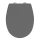 WENKO 24572100-WC Assento de sanita VORNO NEO 46x37 cm cinzento/prateado